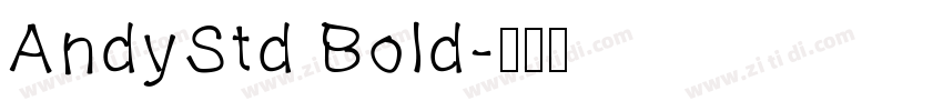 AndyStd Bold字体转换